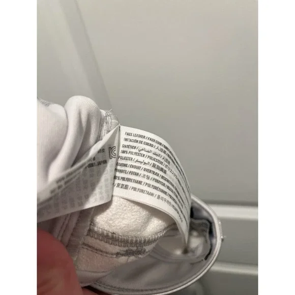 Abercrombie & Fitch Ultra High Rise 90s Straight Silver Vegan Leather Pants - Picture 9 of 9